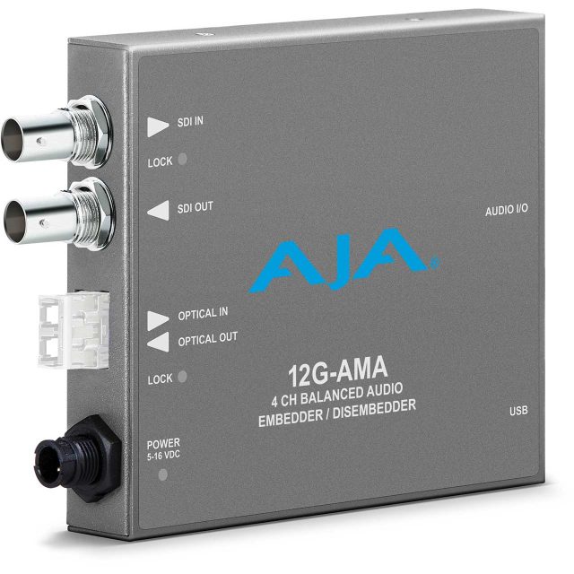 AJA 12G-AMA 4-Channel Balanced Audio Embedder/Disembedder